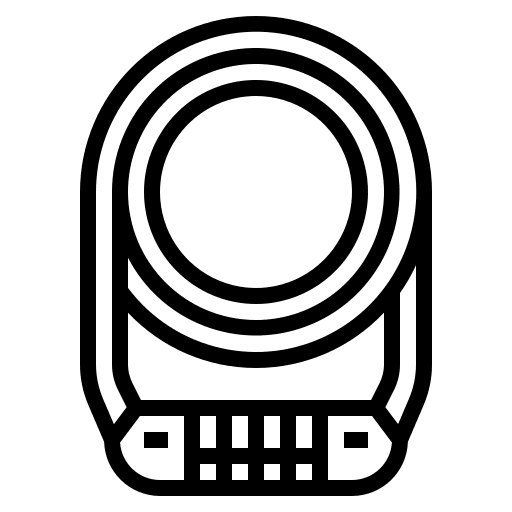 Locks riding security bike icon