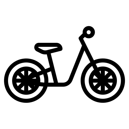 Bicycle transport bike riding icon