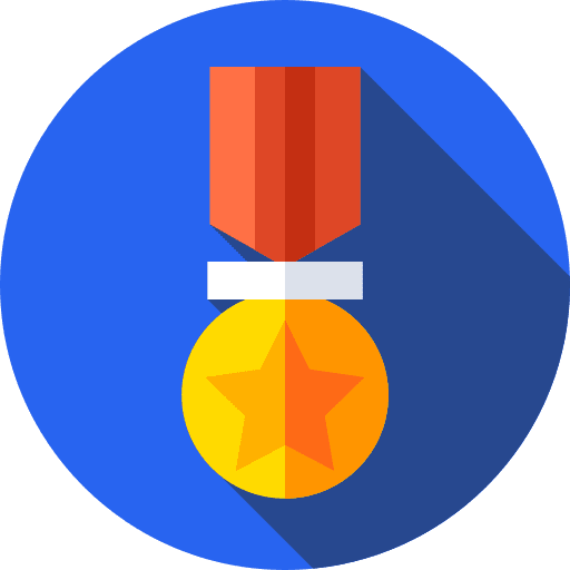 Medal winner prize gold icon
