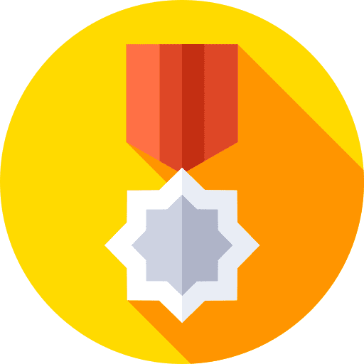 Silver medal sports star sports and competition icon