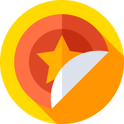 Star prize scholastics medals icon