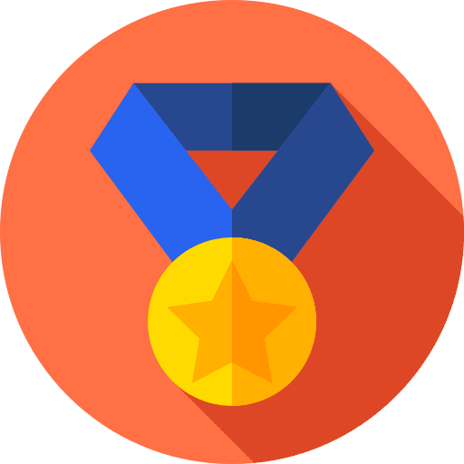 Medal first best prize icon