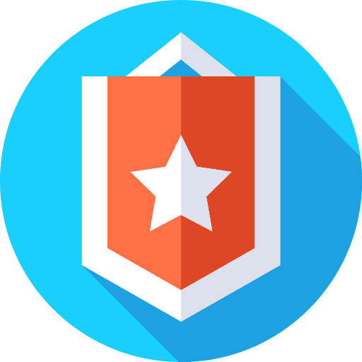 Standard antique flag standard icon