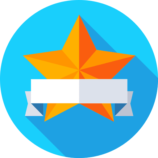 Star sports and competition badge seo and web icon