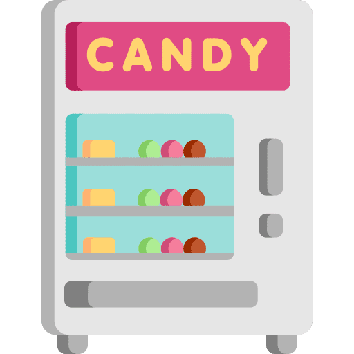 Candy machine food and restaurant vending machine vending icon