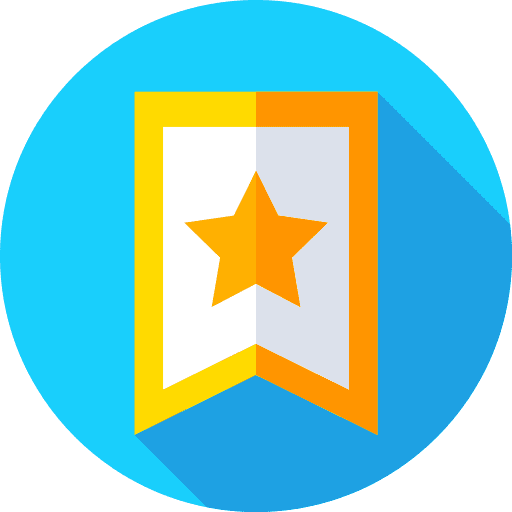 Diploma certification ribbon winner icon