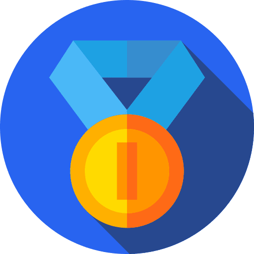 Gold medal sports and competition best prize icon