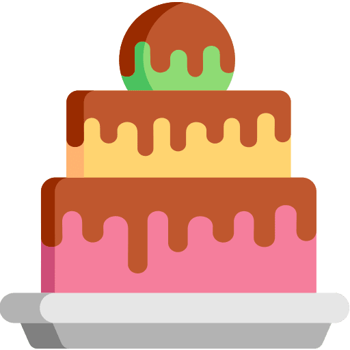 Cake sugar food sweet icon