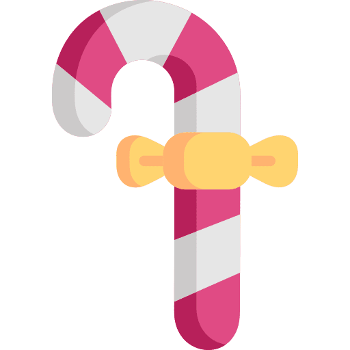 Candy cane sweet food dessert icon