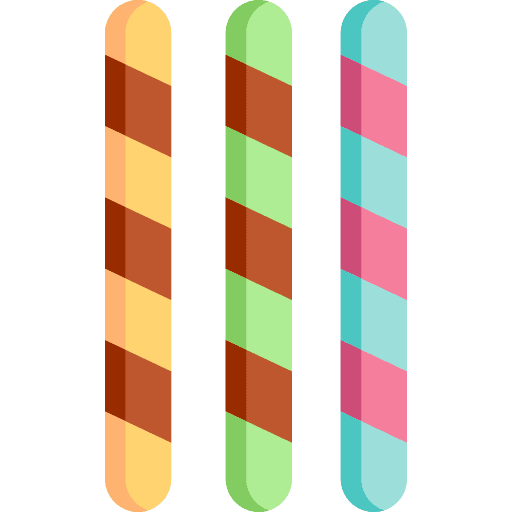 Candy stick chocolate food and restaurant dessert icon