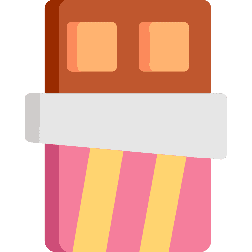 Chocolate food sweet bar icon