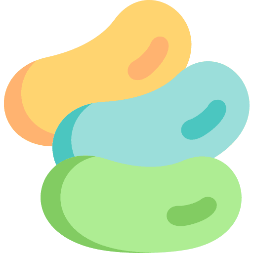 Jelly beans sweet food and restaurant dessert icon