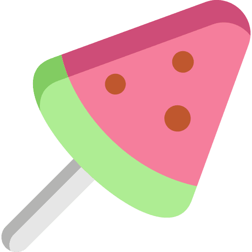 Watermelon popsicle food ice cream icon