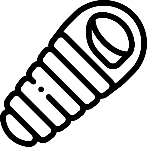 Sleeping bag vacations tools and utensils travel icon