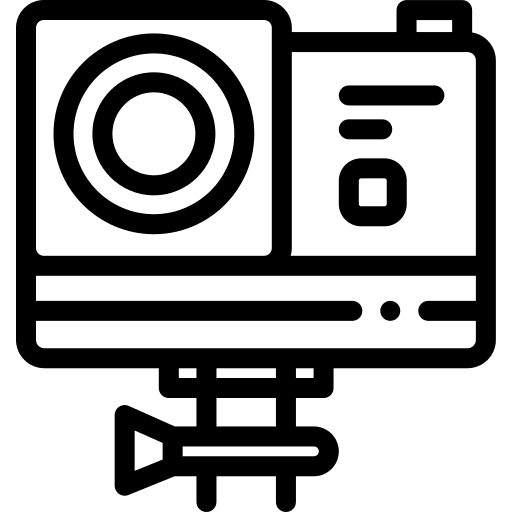 Action camera electronics photography camera icon