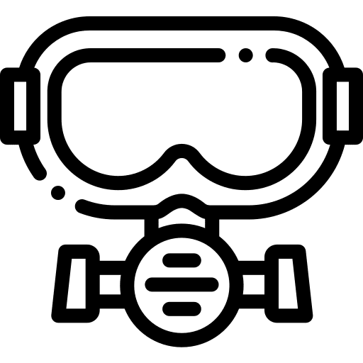 Diving hobbies and free time diving diving glasses icon