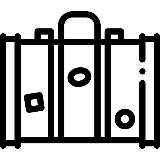 Suitcase trip hotel suitcase icon