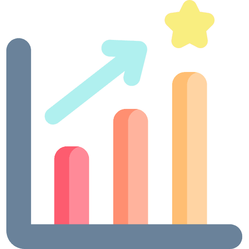 Bar graphic seo and web bar chart bar graph icon