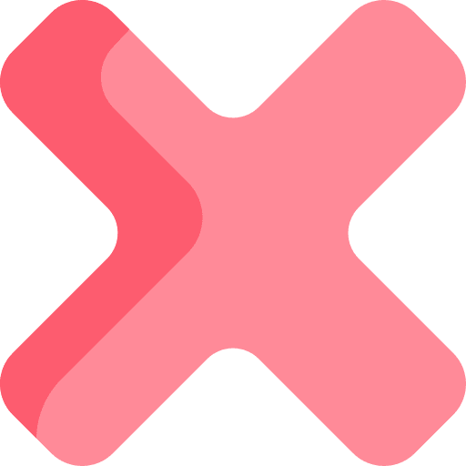 Delete interface cross equis icon