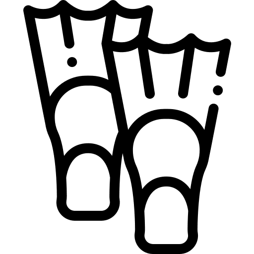 Fins fashion flippers diving icon