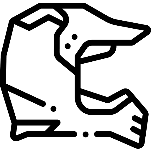 Helmet motorcycle accessory security icon