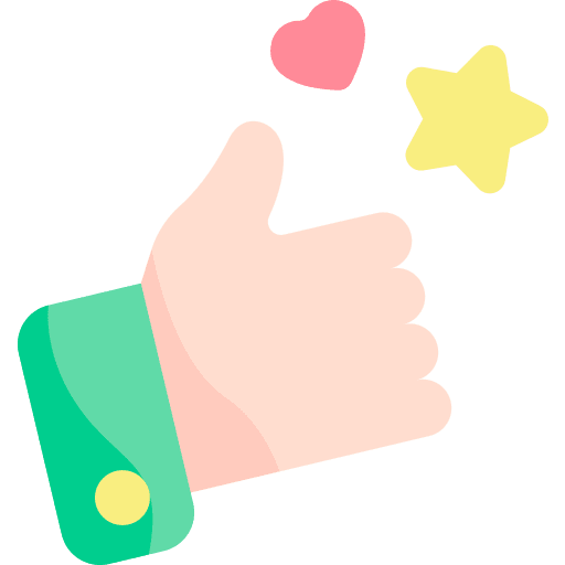 Like appreciation star heart icon