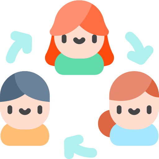 Sharing engage organization members icon