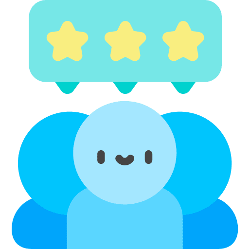 Collective group people rating icon