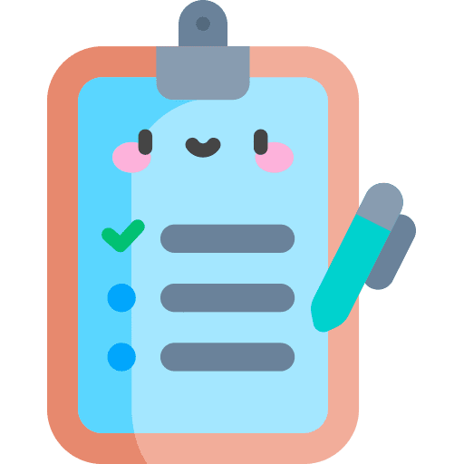 Clipboard plan smileys organize icon