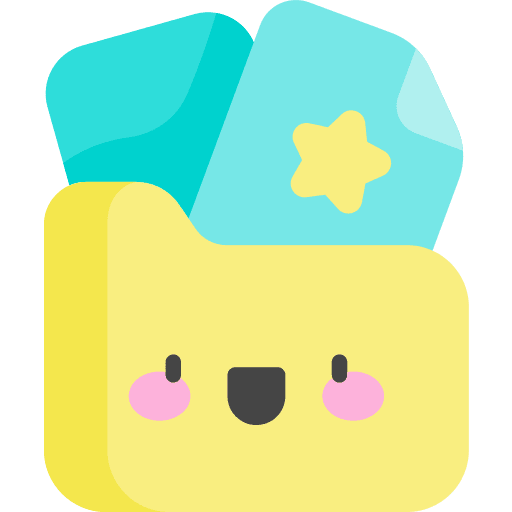 Folder storage interface office material icon