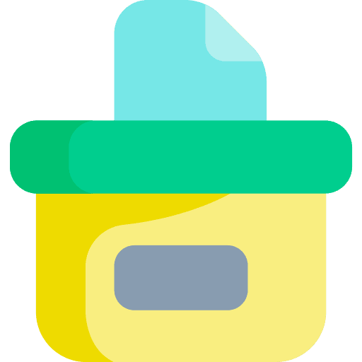 Ballot box votes voting document icon