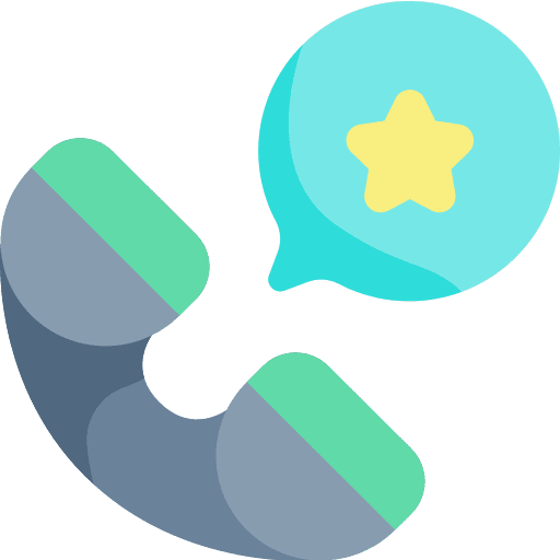 Call favourite telephone star icon