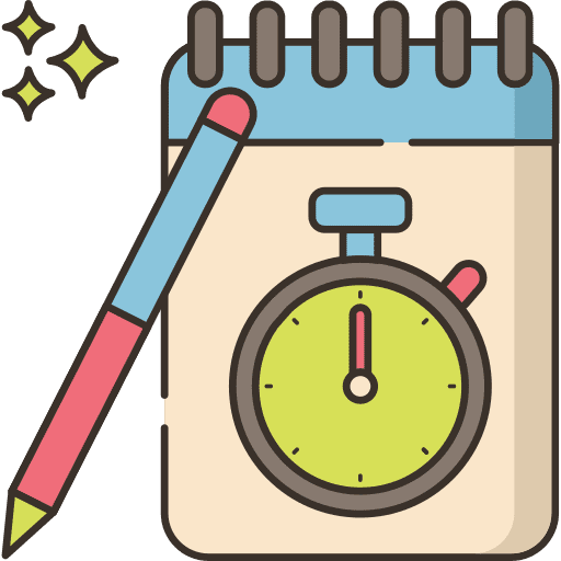 Quiz answer text fast icon