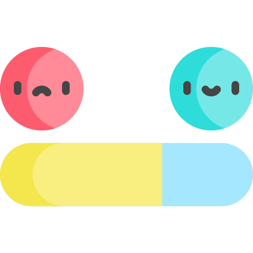 Rating social media nps stats icon