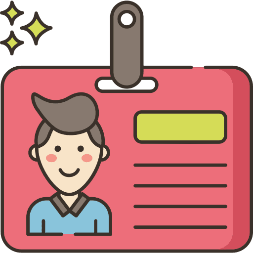 Student card identity education student card icon