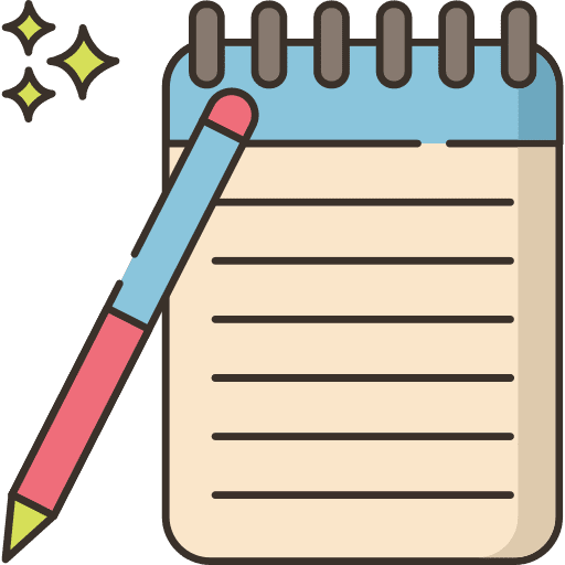 Student interface education writing tool icon