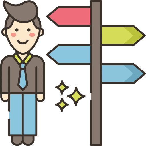 Arrow career move choose icon