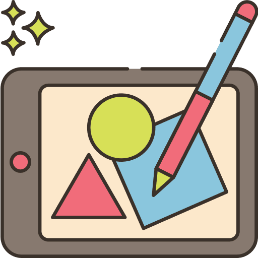 Device drawing draw pen icon