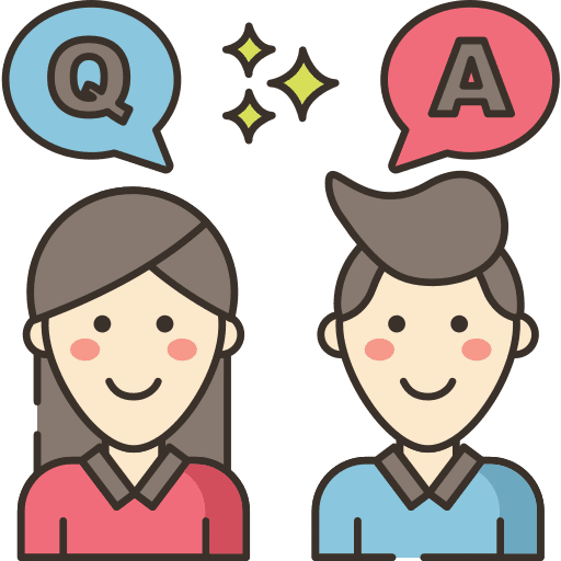 Questions learning question answer icon
