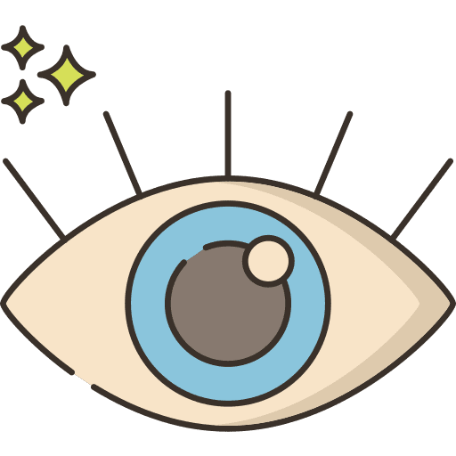 Vision body parts medical healthcare and medical icon