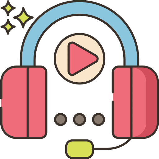 Audio studying electronics audio book icon