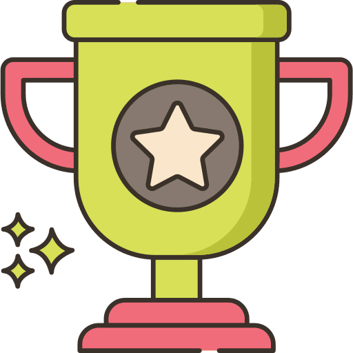 Award sports and competition award champion icon