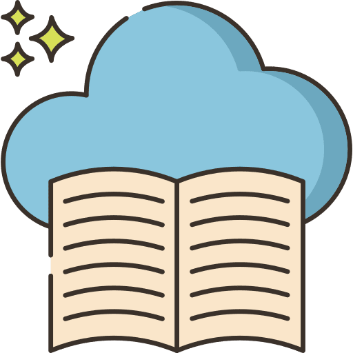 Cloud education multimedia option cloud icon