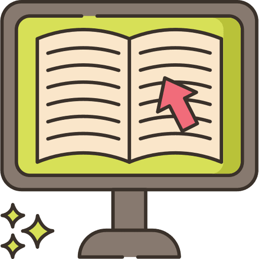 Book study ebook electronics icon