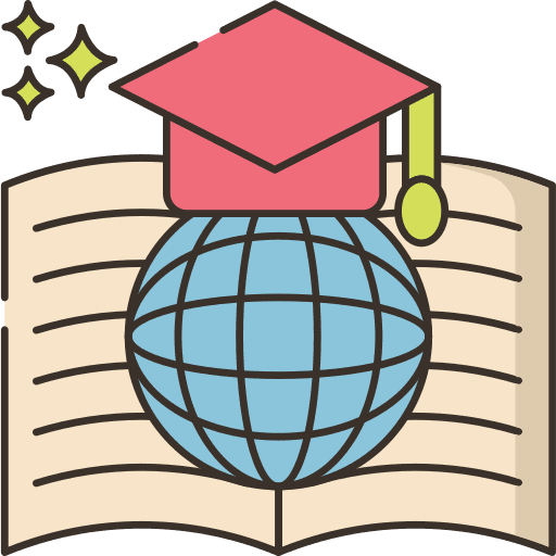 Book worldwide book planet icon