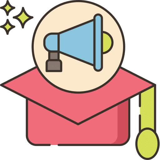 Cap marketing cap graduate icon