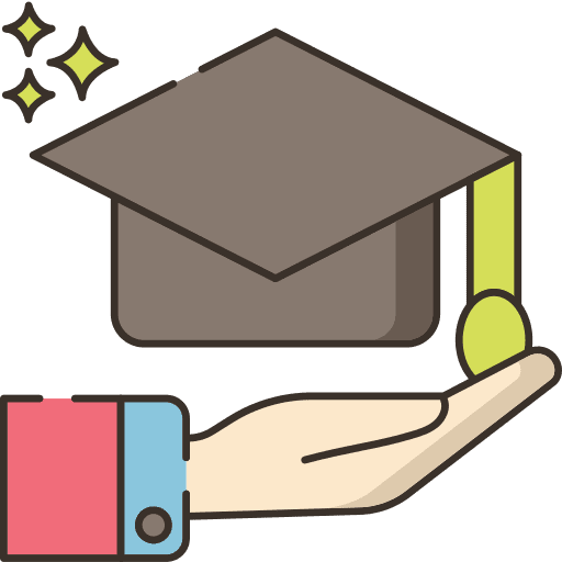 Cap university cap degree icon