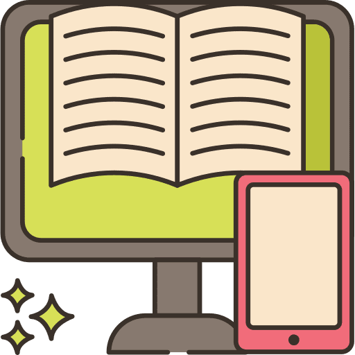 Computer learning training student icon