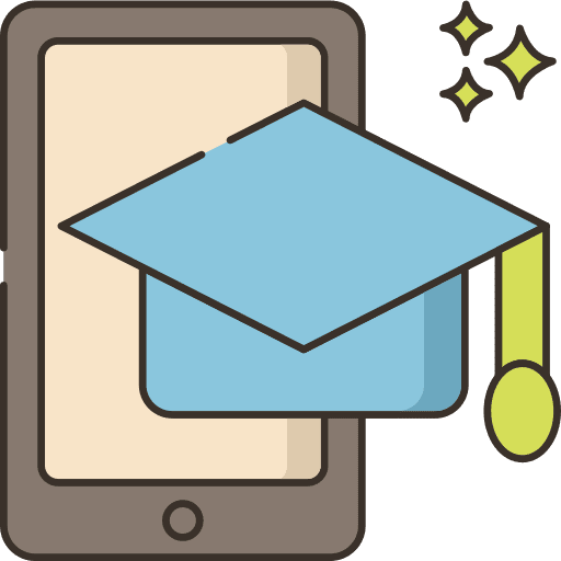 Book elearning mobile open book icon