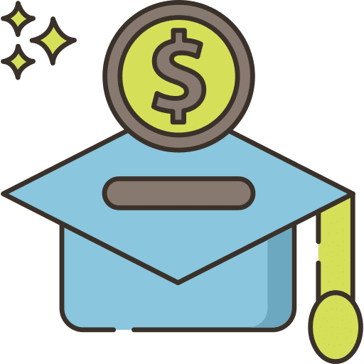 Business and finance hat charity donation icon